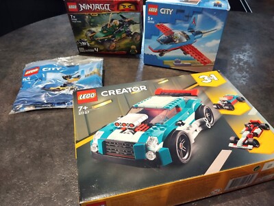 Lot 3 New Lego Ninjago City Creator Complete Sets 31127 + 60323 + Bag