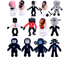 Skibidi Toilet Plush Toy, Stuffed Doll Cameraman Speakerman Titan Plushie Plushy