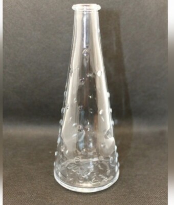 IKEA Emma Dafnas Clear Glass Vase Hobnail Pattern Poland