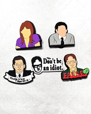 The Office Shoe Charms Set 5 pack Compatible With Crocs Micheal Scott Dwight 
