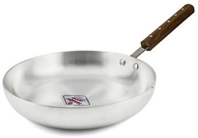 Aluminium Fry Pan With Wooden Handle 24, 26, 28 CM HEAVY DUTY Catering Resturant