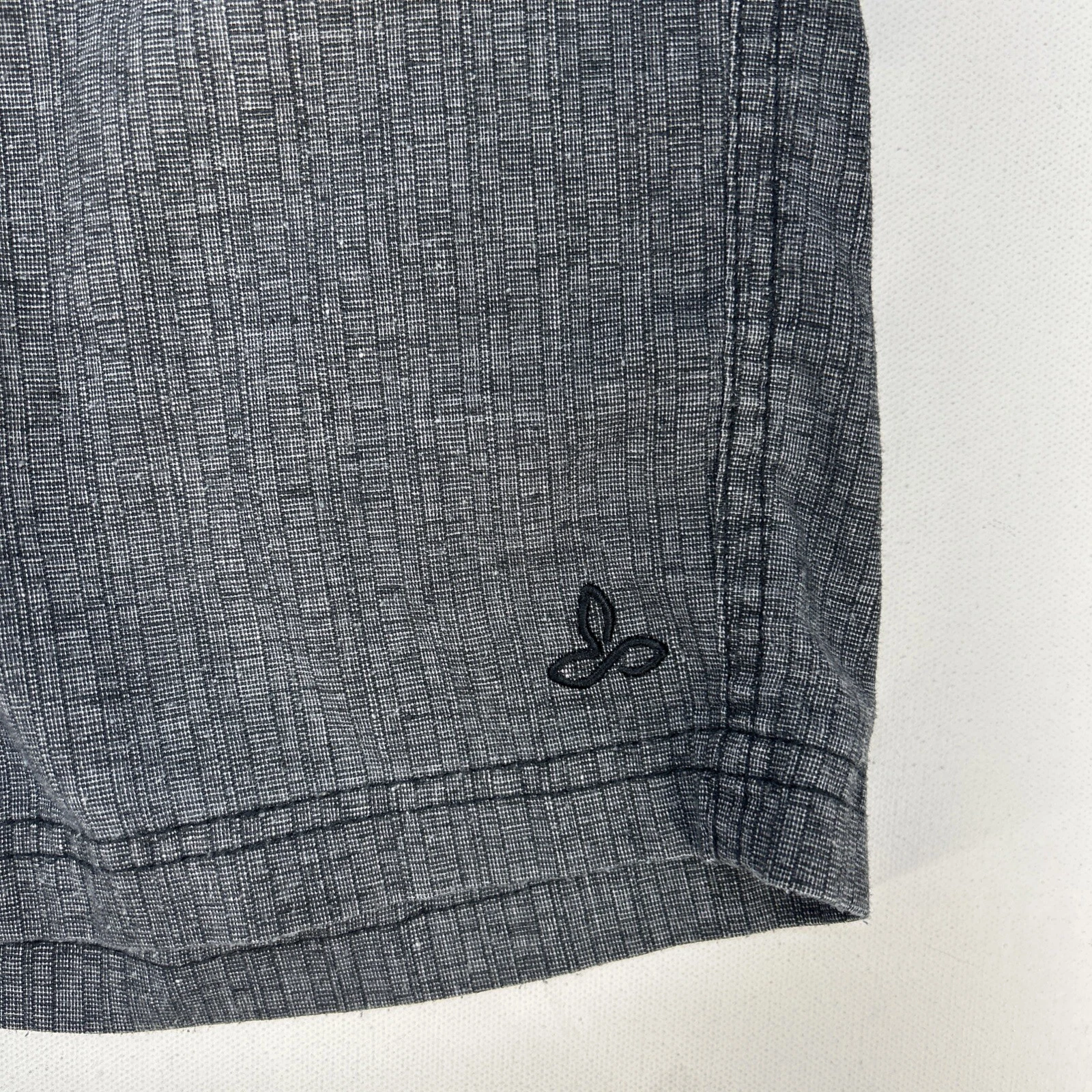 prana hemp blend logo shorts