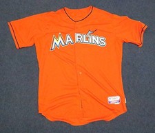 Miami Marlins GAME USED JERSEY Opening Day MLB AUTHENTIC Baker Florida Baseball