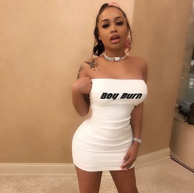 fashion nova strapless dress