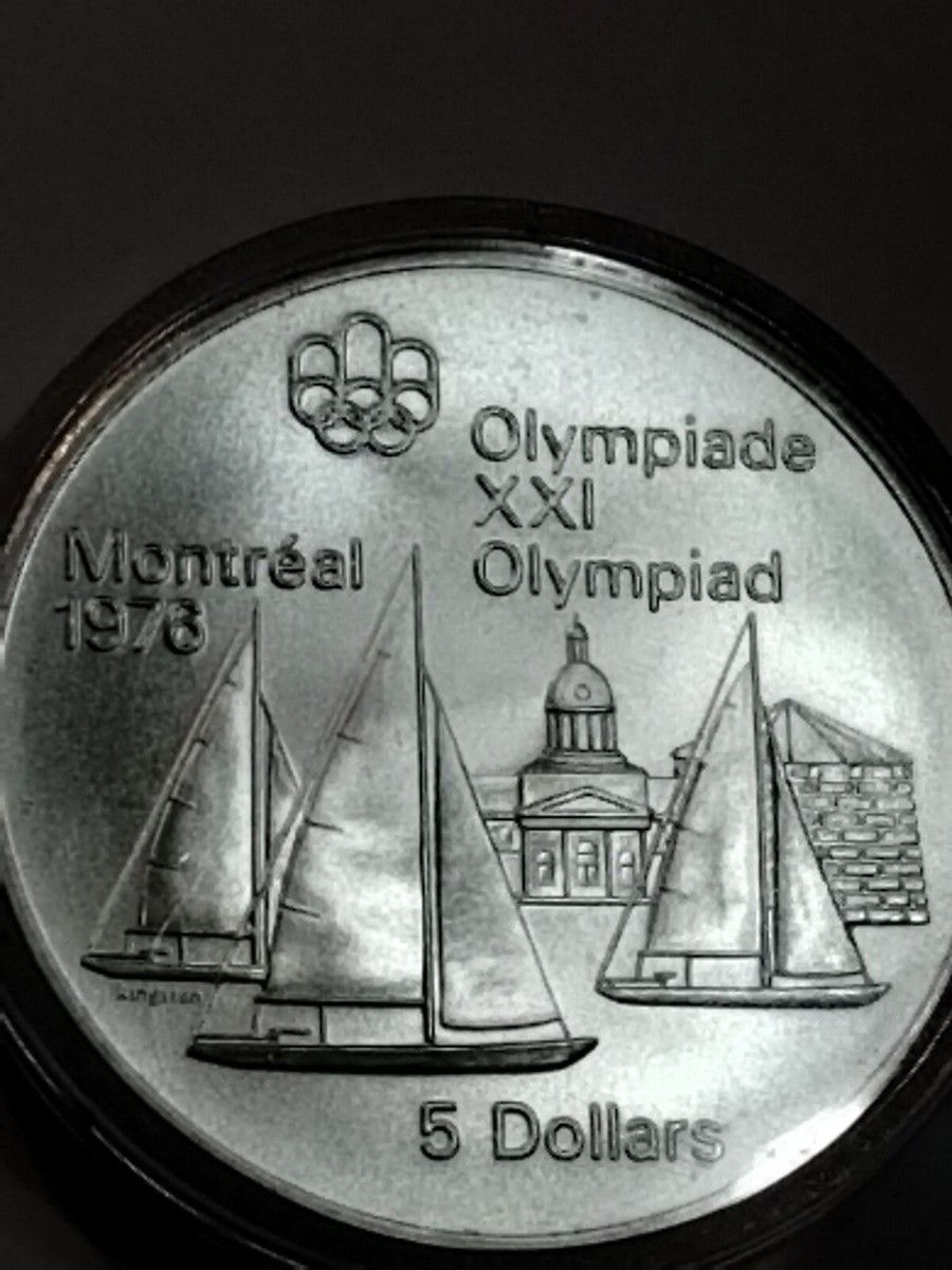 1973 CANADA ELIZABETH II 1976 XXI OLYMPICS MONTREAL SILVER