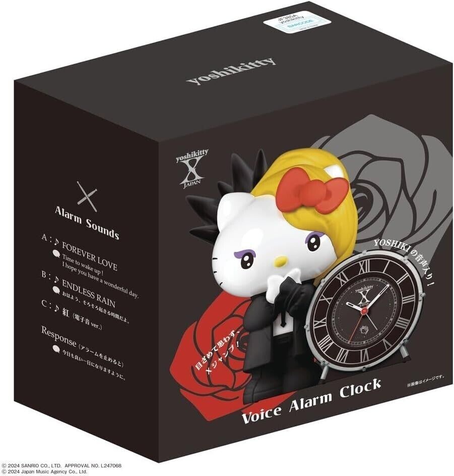 その他 yoshikitty X JAPAN Voice Alarm Clock PSL YOSHIKITTY Hello Kitty x X JAPAN Voice alarm clock Sanrio