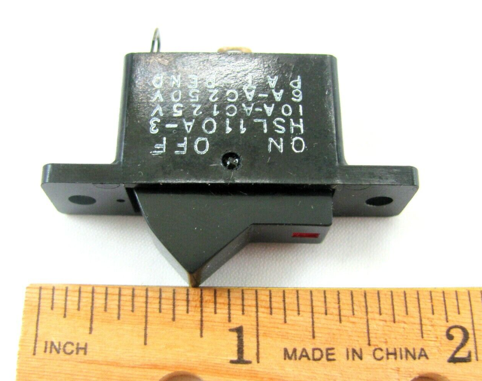 (25x) SPST ON-OFF Rocker Switch - 10A @ 125VAC - 6A @ 250VAC w/ Red ...