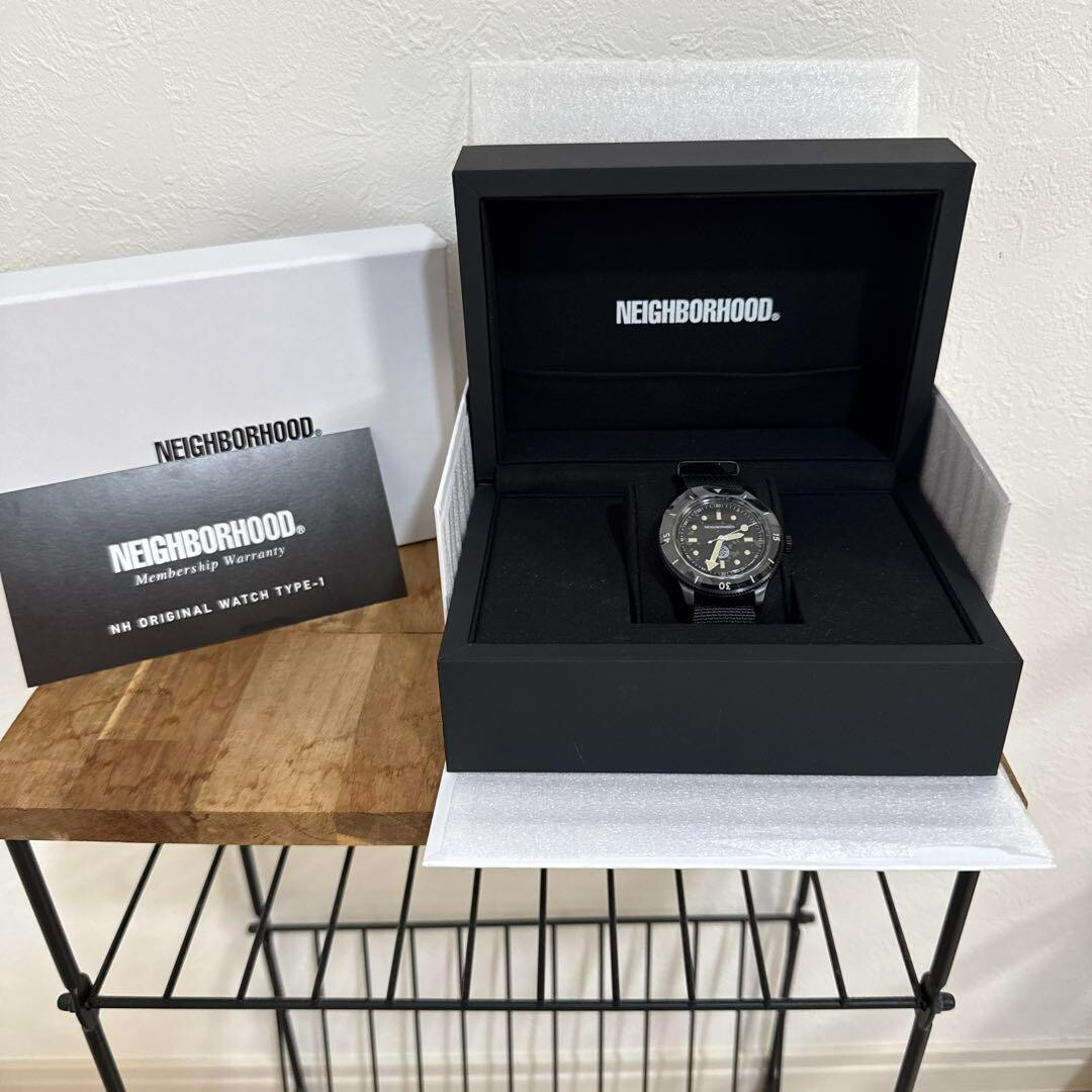 時計 NEIGHBORHOOD NH ORIGINAL WATCH TYPE-1 NEIGHBORHOOD MEN NH ORIGINAL WATCH TYPE-1 BLACK Limited