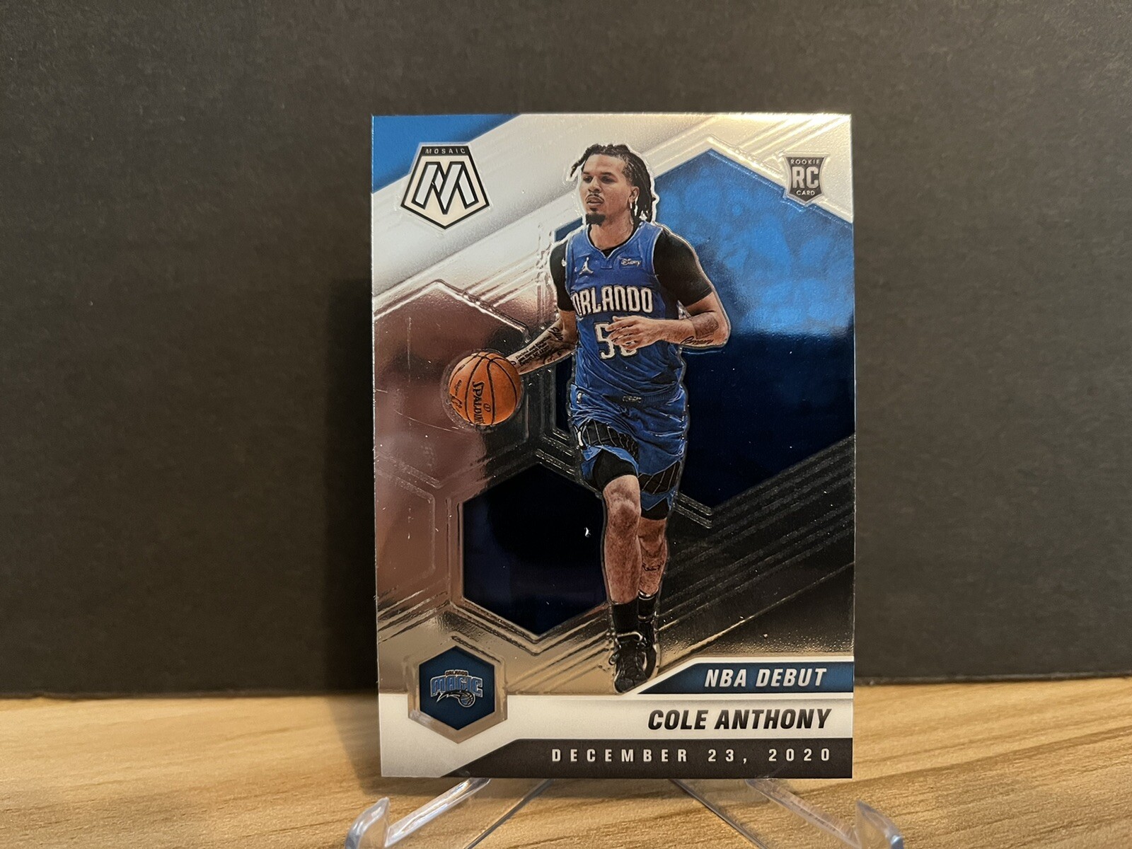 2020-21 NBA Mosaic Cole Anthony #268 NBA Debut Base Rookie Card