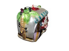 Santa Beach RV Airstream flamingo floatie surf board Glass Xmas Ornament Unique — photo 3