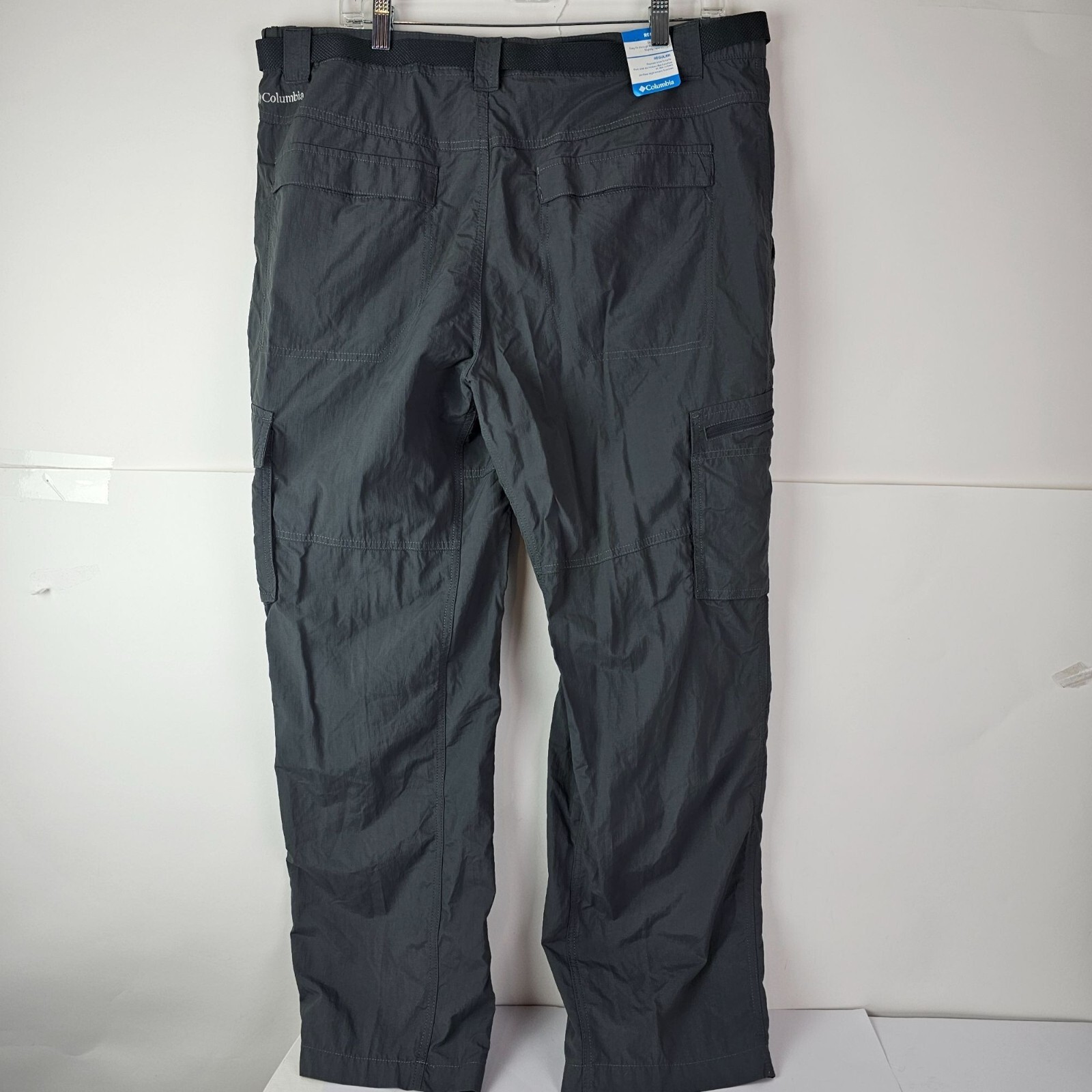 NWT Columbia Men's Grey Kestrel Trail Belted 38 x 30 Cargo Pants Hiking