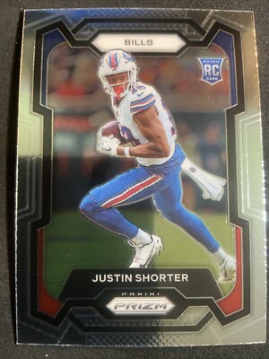 Justin Shorter 2023 Panini Prizm Rookie Base Card Buffalo Bills RC #310