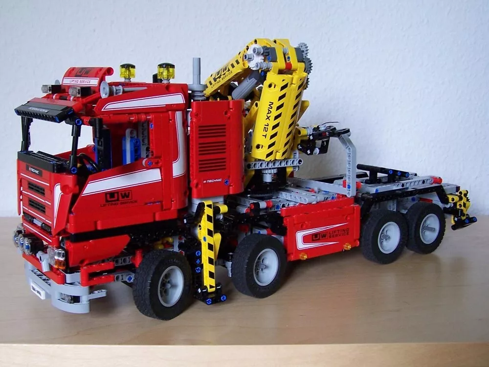 øverst Optagelsesgebyr håndtering LEGO Technic 8258 motorized Crane Truck with instructions, RARE | eBay