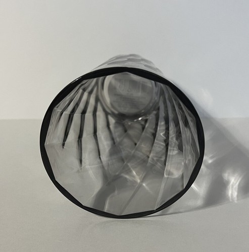 Tall Acrylic Drink Tumbler Textured Diamond Pattern Smoke Grey Plastic 24 fl oz - Picture 9 of 16