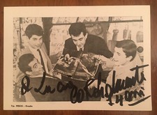 Fotografia autografa de I 4 Assi