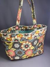 Vera Bradley Flower Shower Large Tote, Diaper Bag, Beach Weekender 23"