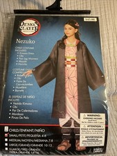 Demon Slayer Nezuko Kimono Dress Child Halloween Costume SMALL 4-6