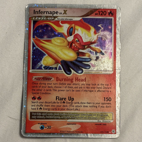 Pokemon Infernape LV.X DP10 Diamond and Pearl Holo Promo English 2007 120HP