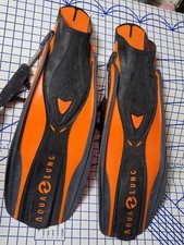 Aqua Lung X-Shot Fins, Orange, Open Heel Diving Fins- SIZE REGULAR