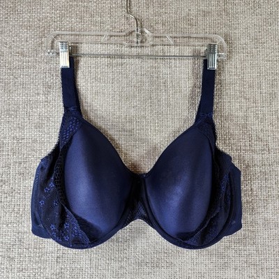 Elomi Full Figure Charley Molded Spacer T-Shirt Bra EL4383NAY Womens 40H Navy UW