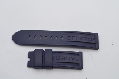 OFFICINE PANERAI KAUTSCHUK ARMBAND 24MM FÜR DORNSCHLIESSE 22MM NEUWERTIG BLAU
