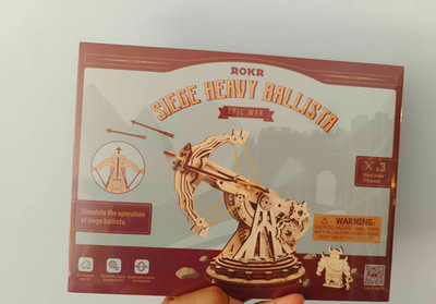   Belagerung schwere Ballista 3D Holzpuzzle Zum Selbermachen Modellbausatz 142 Stck. Geschenk VERSIEGELT IN DER HAND