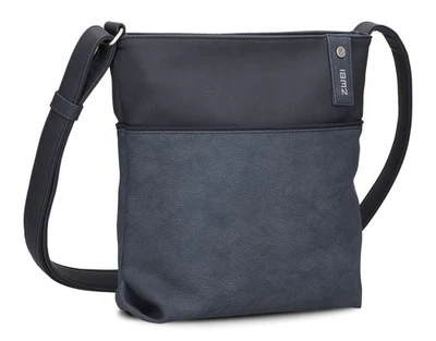zwei Jana J10 Umhängetasche Schultertasche Tasche Nubuk-Ink blau dunkelblau Neu