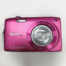Nikon COOLPIX S3300 Pink 16.0MP 6x Zoom Digital Camera English - Tested