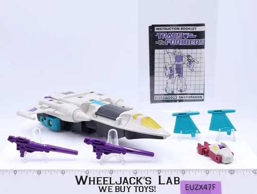 Snapdragon 100% Complete Vintage 1987 G1 Transformers Hasbro Action Figure