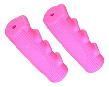 Pink Vintage Schwinn Style 7/8" x 116mm Oval “T” Rubber Handlebar Bicycle Grips.