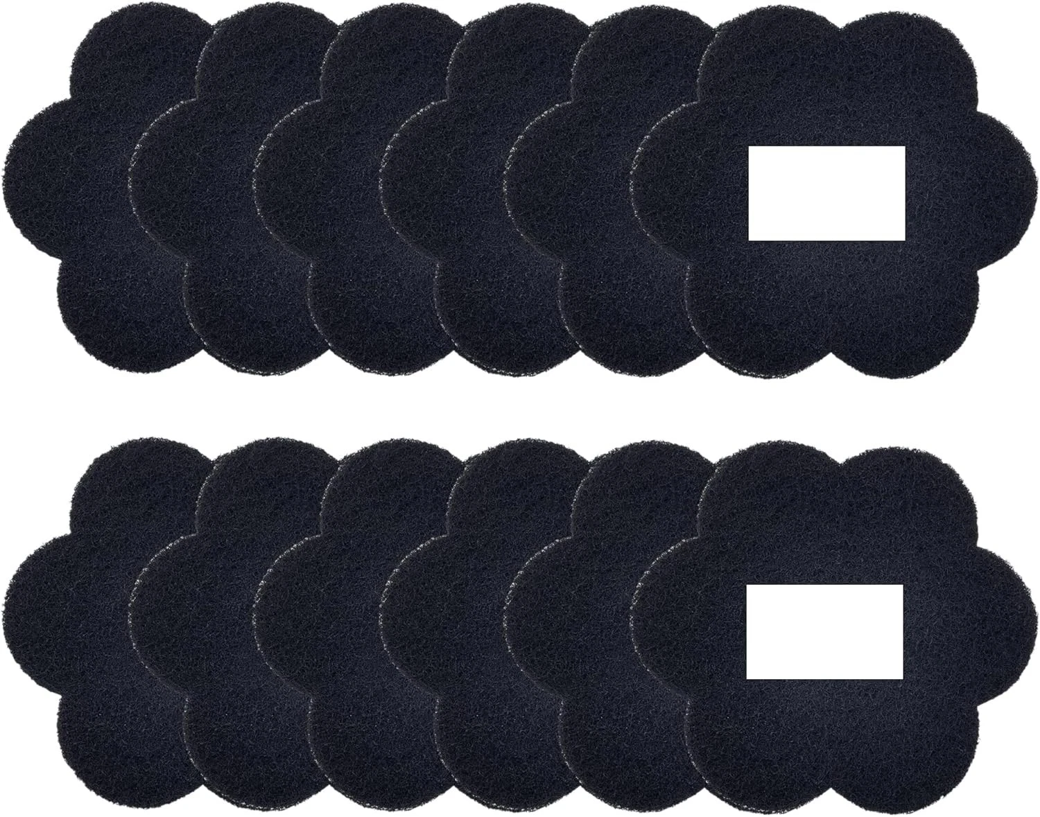 12-Pack Universal Trash Can Odor Absorbing Filters, Activated Charcoal black