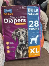 Pet Care Dog Diapers Female Dogs  Incontinence. 28 Count XL
