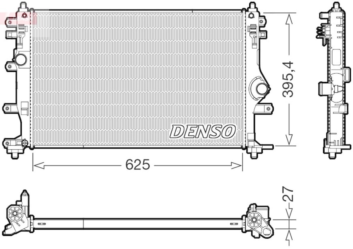 DENSO Radiator For TOYOTA Yaris 20- 1640018050