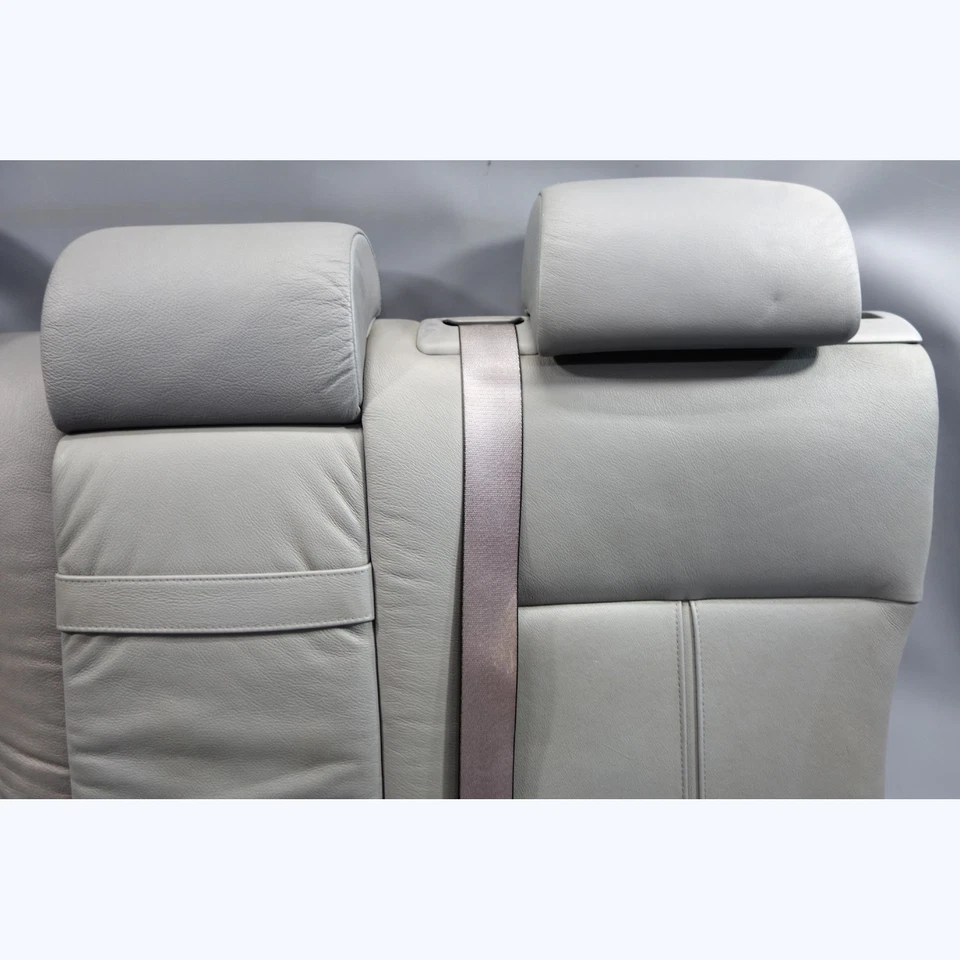 BMW E39 1999-2003 serie 5 Touring Wagon asiento trasero plegable trasero cuero gris OEM Foto 2 de 4