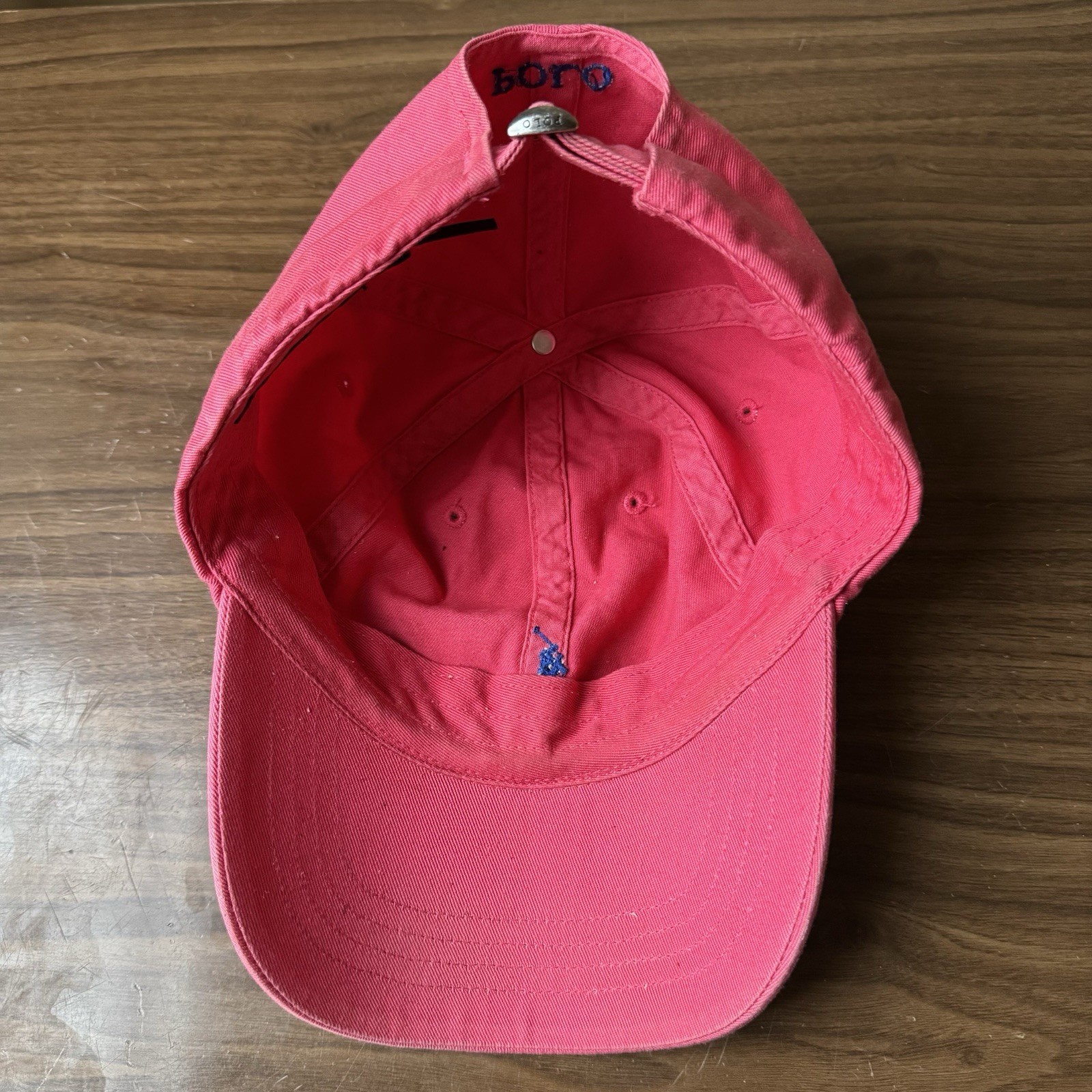 Polo Ralph Lauren Red Baseball Hat Adjustable Strapback Classic Pony Cap thumbnail 7