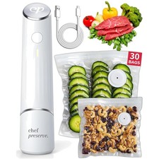Powerful Compact Food Sealer + 30 Resealable ...