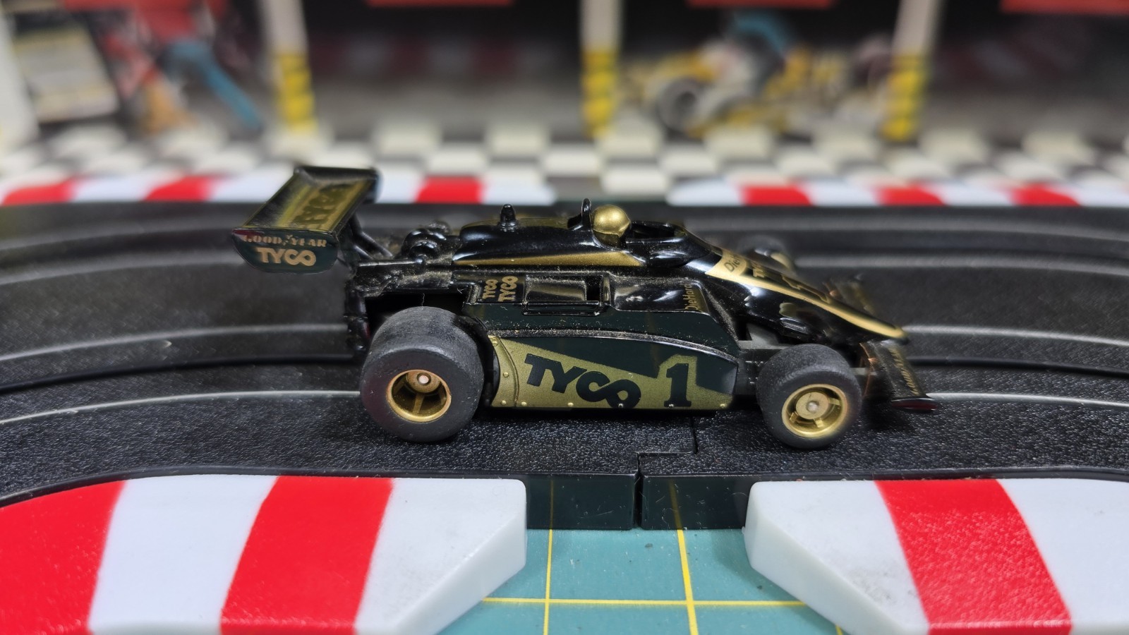 Tyco 279 Black Indy Slot Car Tested and Working Fast