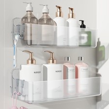 Adhesive Wall Shelf, Shower Shelves 2 Pack, Shower Organizer for Bathroom Org...