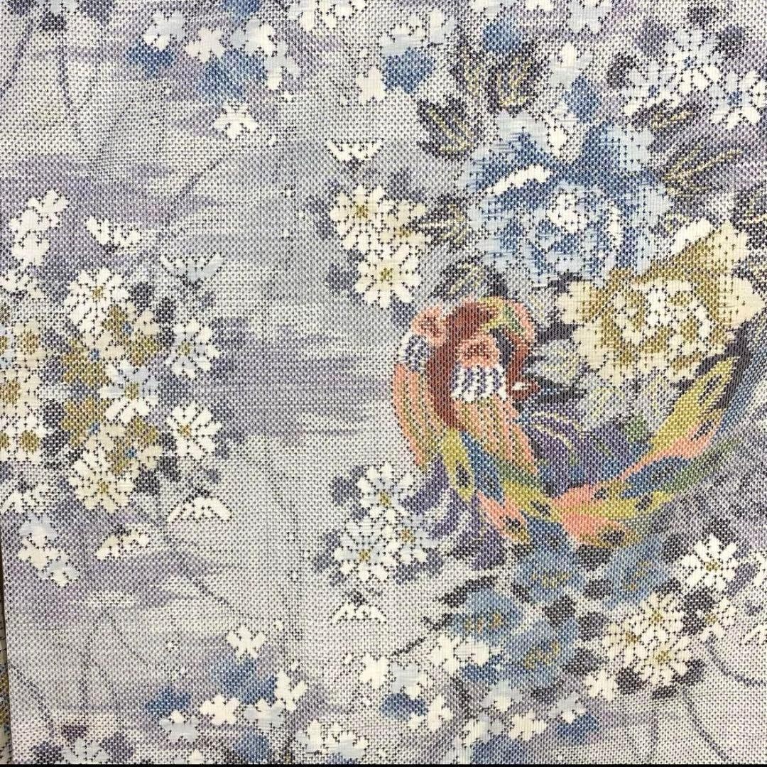 Zy-732 Small Pattern Pongee Flower-Eater Bird Bas… - image 4