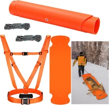Thickened Heavy Duty Deer Drag Sleds with 2 Rope, Dual Deer Drag Harness Strap, 