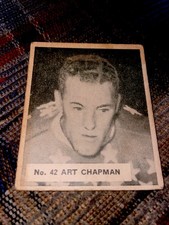 1937-38 NHL HOCKEY CARD ART CHAPMAN WORLD WIDE GUM WWG NEW YORK AMERICANS AHL