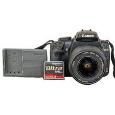 Canon EOS Rebel XTI Black DSLR Camera EFS 18-55mm Lens Tested Works