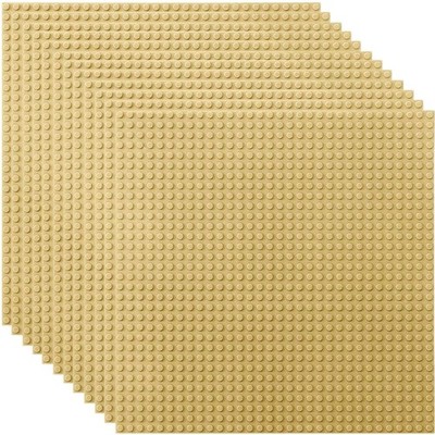 12 Pack 10'' x 10'' Baseplates for Building Bricks