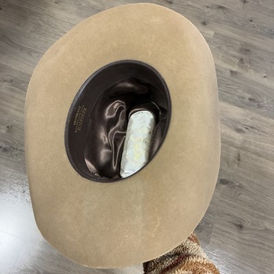 Chapeau De Cowboy Resistol XXX Castor, Auto-conforme, Taille 7-1/8, Couleur Silver Belly, état Correct