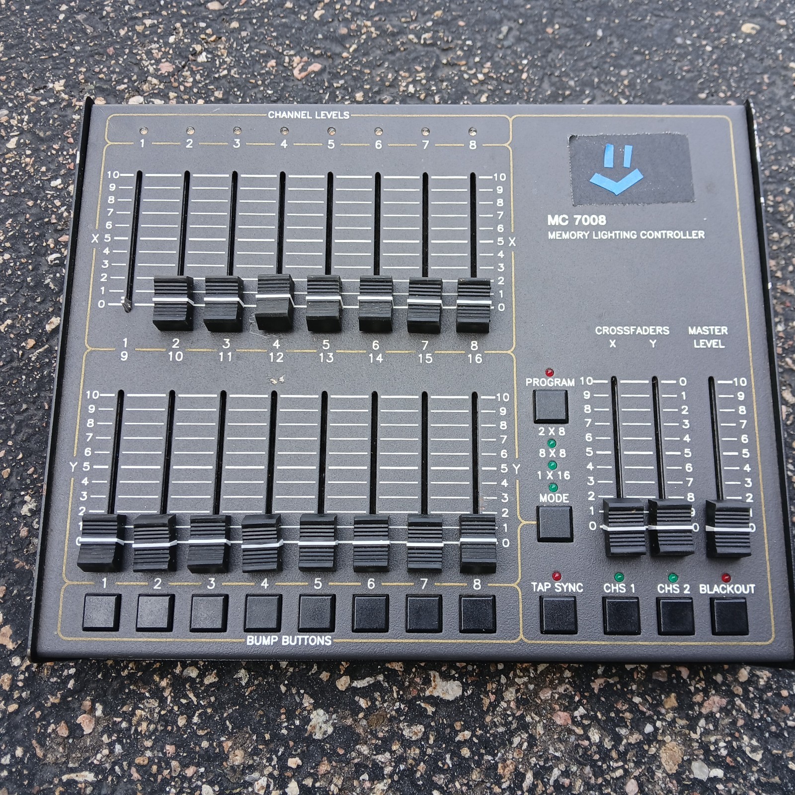 NSI MC 7008 16 Channel Memory Lighting Controller Console Works No Power Supply