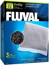 Fluval C2 Activated Carbon, Replacement Aquarium Filter Media, 3-Pack, 14011