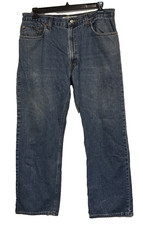 Levis 505 Jeans Mens Regular Fit Straight Leg 5 Pocket Medium Wash Size 38 x30