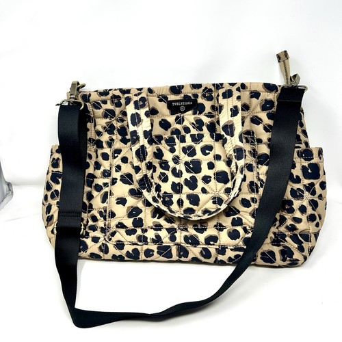 TWELVElittle Beige Leopard Carry Love Tote Diaper Bag - Picture 4 of 9