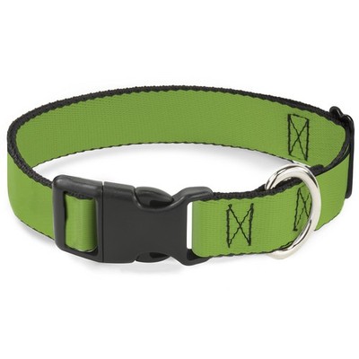 Plastic Clip Collar Lime Green Medium 11-16.5''
