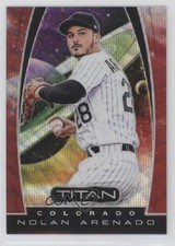 2019 Panini Chronicles Titan Ruby Wave Prizm 75/199 Nolan Arenado #22 ni4